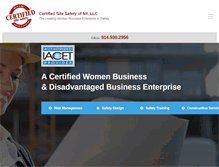 Tablet Screenshot of certifiedsitesafety.com